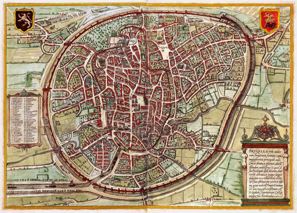 Brussel 1572 Braun en Hogenberg